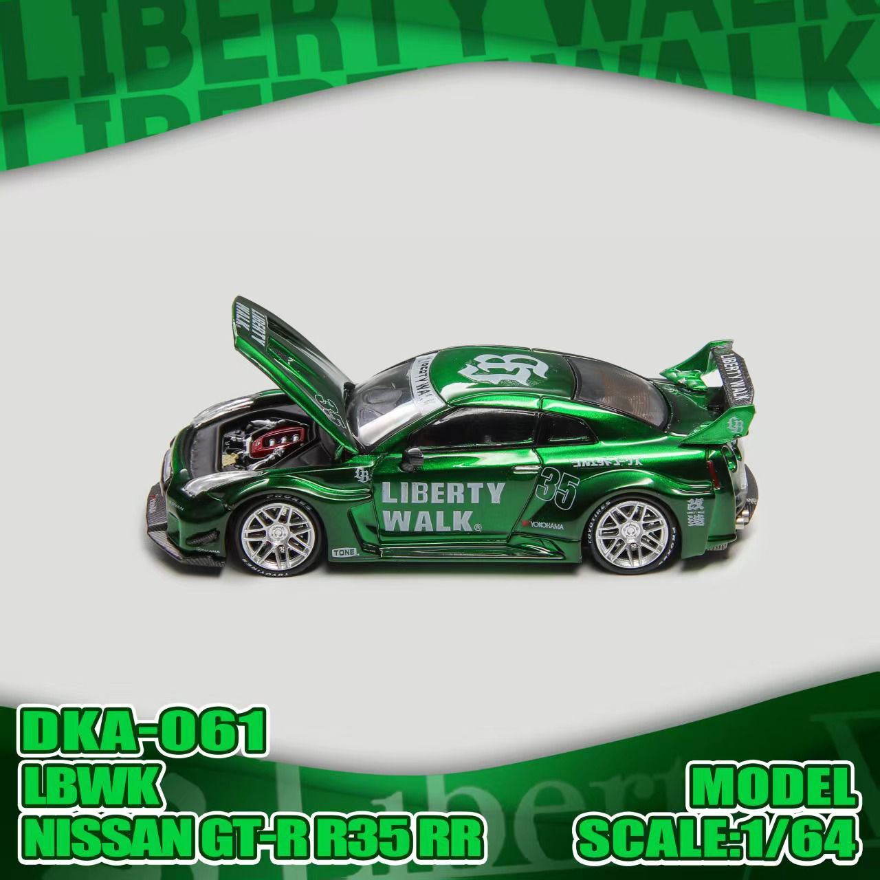 *PREORDEN* Demon King 1:64 R35 LBWK Verde - Imagen 5