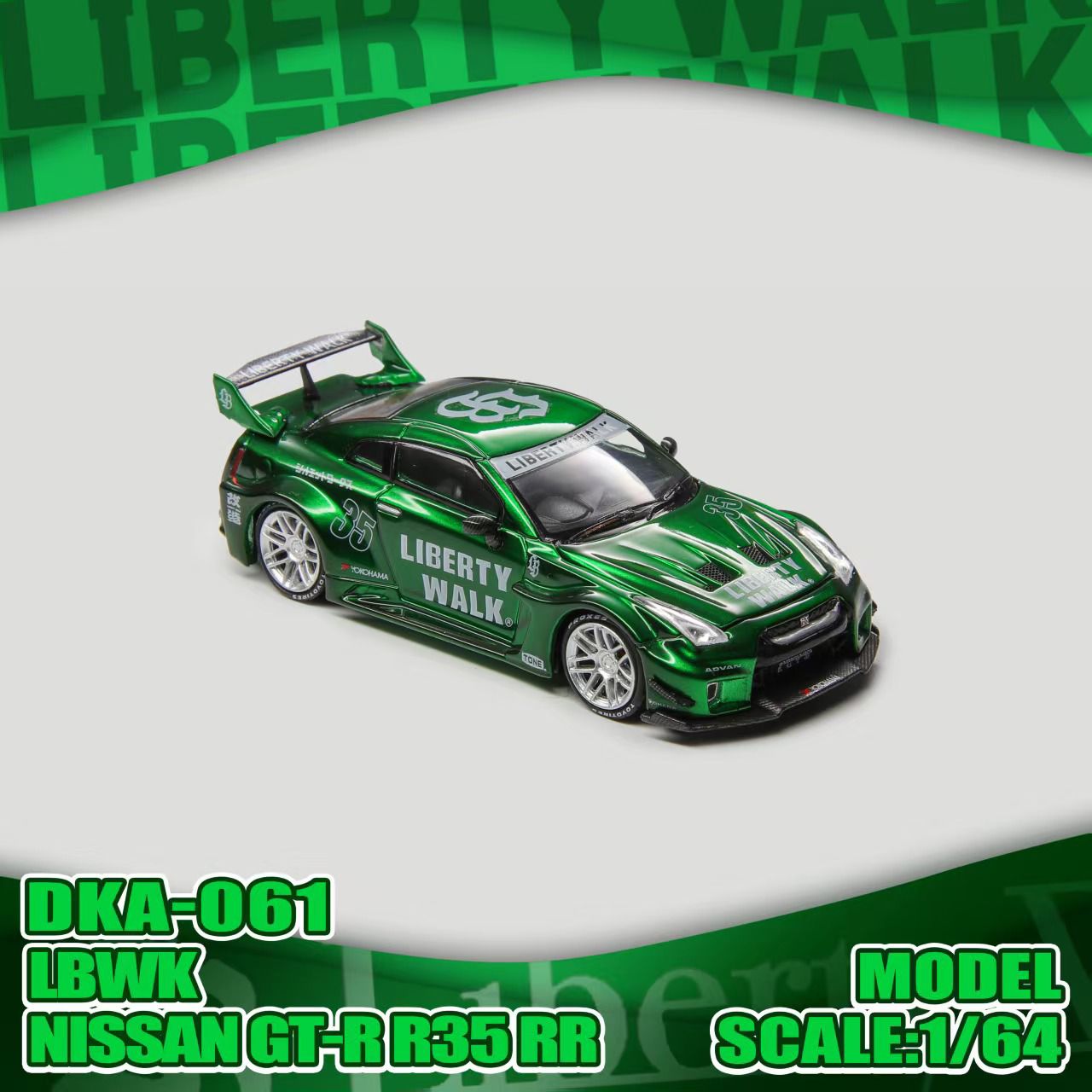 *PREORDEN* Demon King 1:64 R35 LBWK Verde - Imagen 6