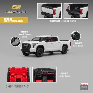 CM Model 1:64 Toyota Tundra Blanca