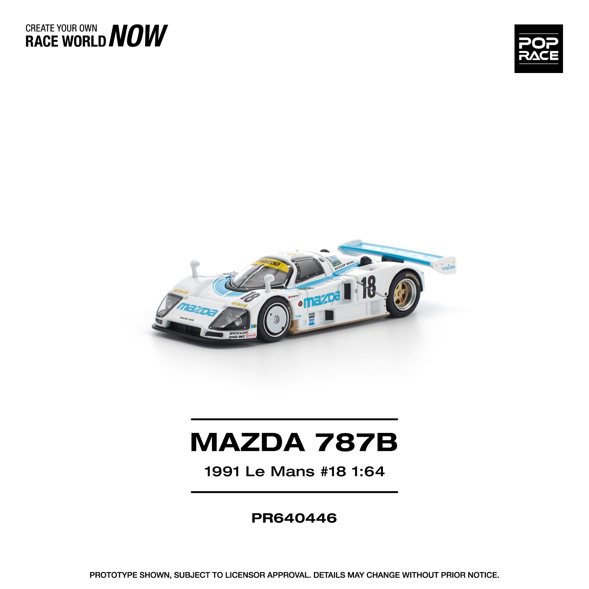 *PREORDEN* POPRACE 1/64 MAZDA 787B 1991 LE MANS 24HRS #18 - Imagen 2