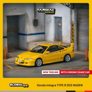 Tarmac 1:64 Honda Integra TYPE R DC2 MUGEN Sunlight Yellow