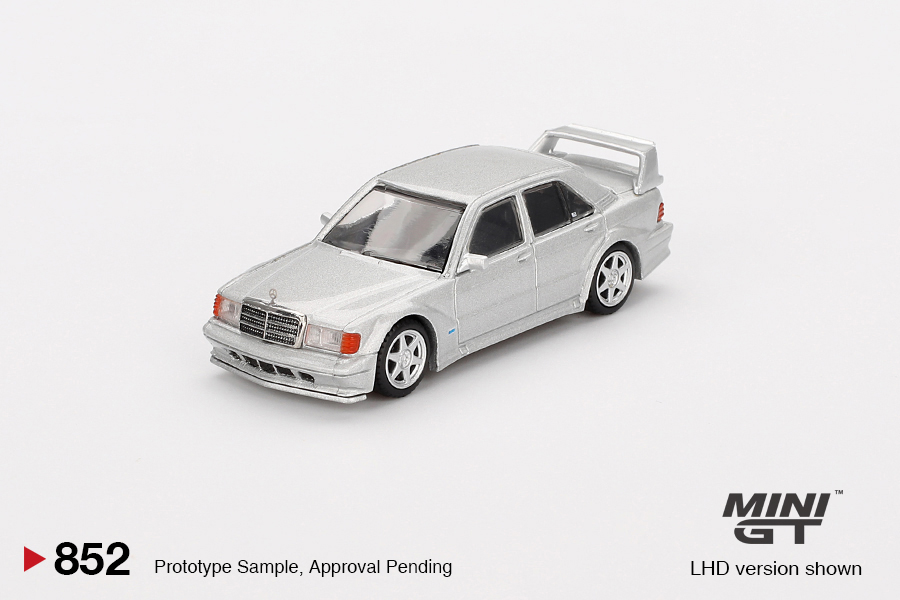 Mini GT 1:64 Mercedes-Benz 190E 2.5-16 Evolution II Astral Silver - Imagen 3