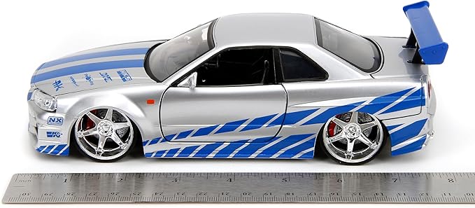 Jada 1:24 Brian’s 2002 Nissan Skyline GT-R34 (Silver) – Fast & Furious - Imagen 2