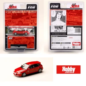 Hobby Japan 1:64 INITIAL D 30th Anniversary Blister Pack Series Honda CIVIC (EG6) Myogi Night Kids (Shingo Shoji VS Takumi Fujiwara)