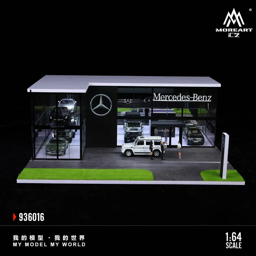 MoreArt 1:64 Two-story Assembly Showroom Mercedes-Benz Store - Imagen 4