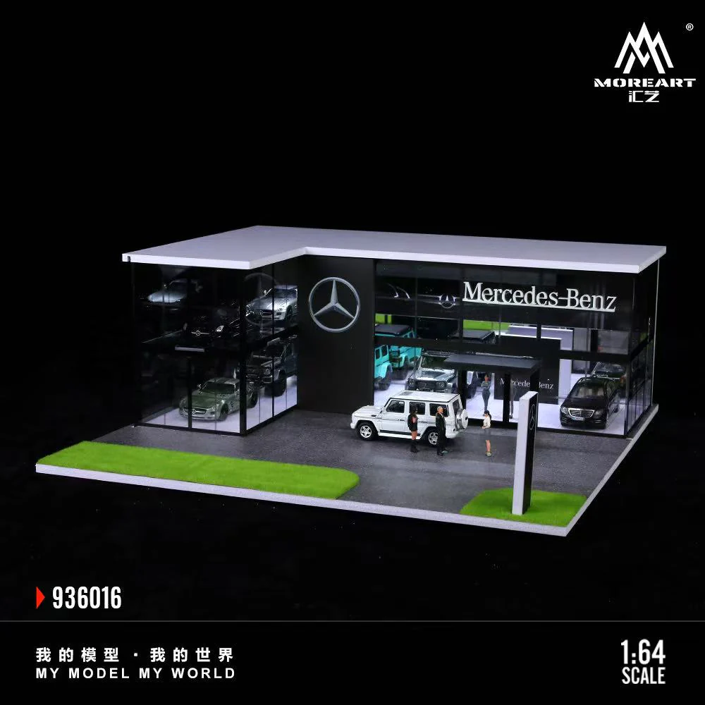 MoreArt 1:64 Two-story Assembly Showroom Mercedes-Benz Store - Imagen 2