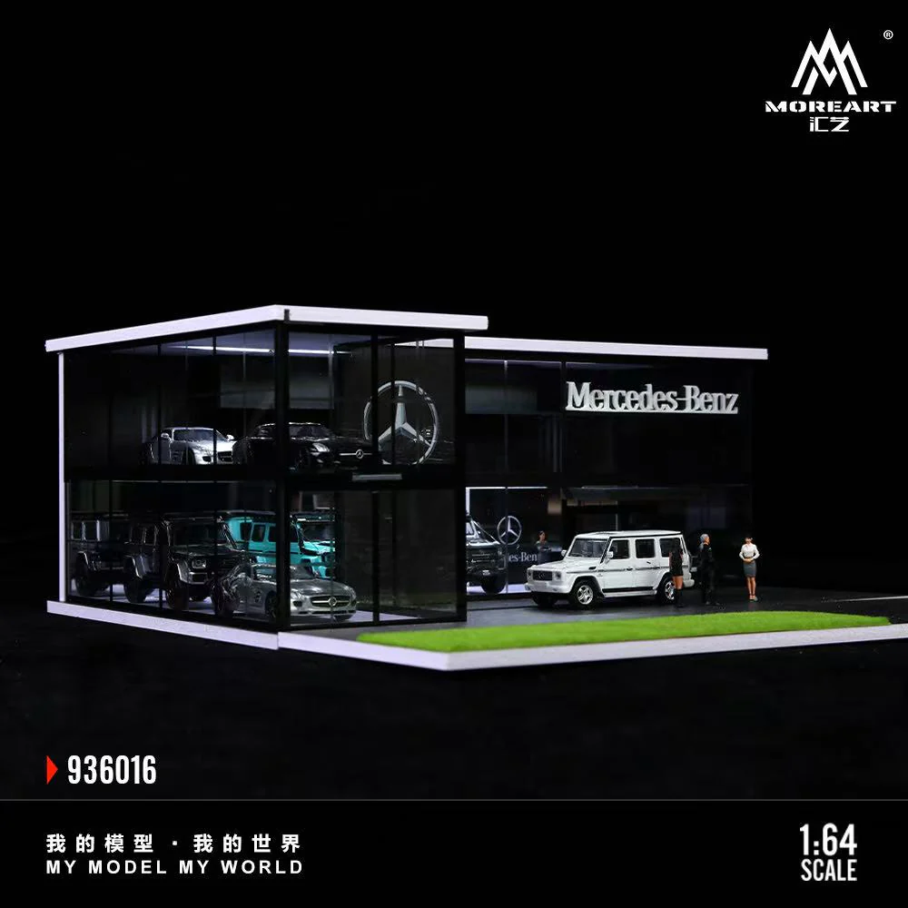 MoreArt 1:64 Two-story Assembly Showroom Mercedes-Benz Store - Imagen 8