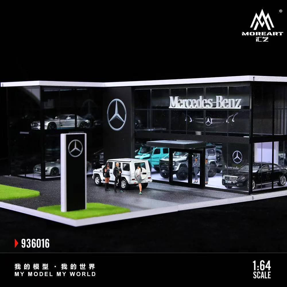 MoreArt 1:64 Two-story Assembly Showroom Mercedes-Benz Store - Imagen 5
