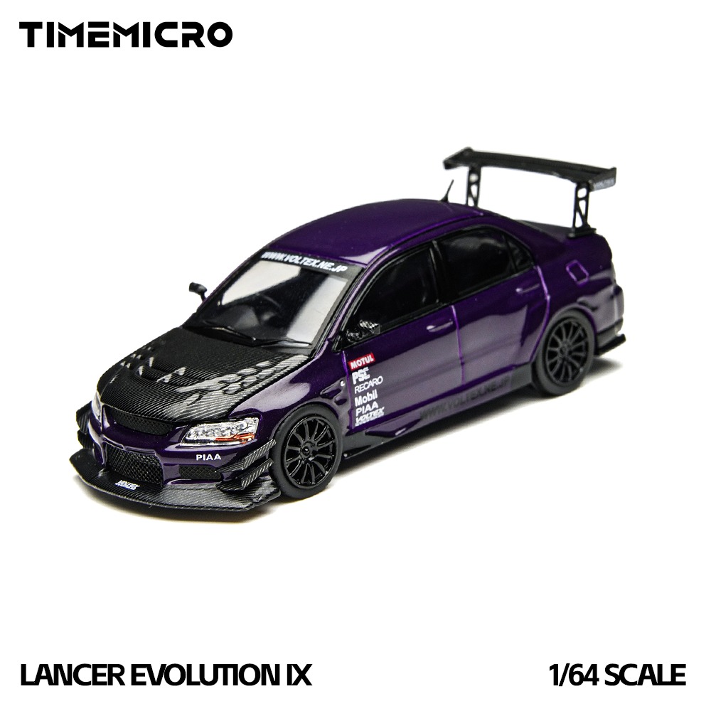 *PREORDEN* Time Micro 1:64 Lancer EVO 9 LANCER EVOLUTION IX Metal Purple - Imagen 2