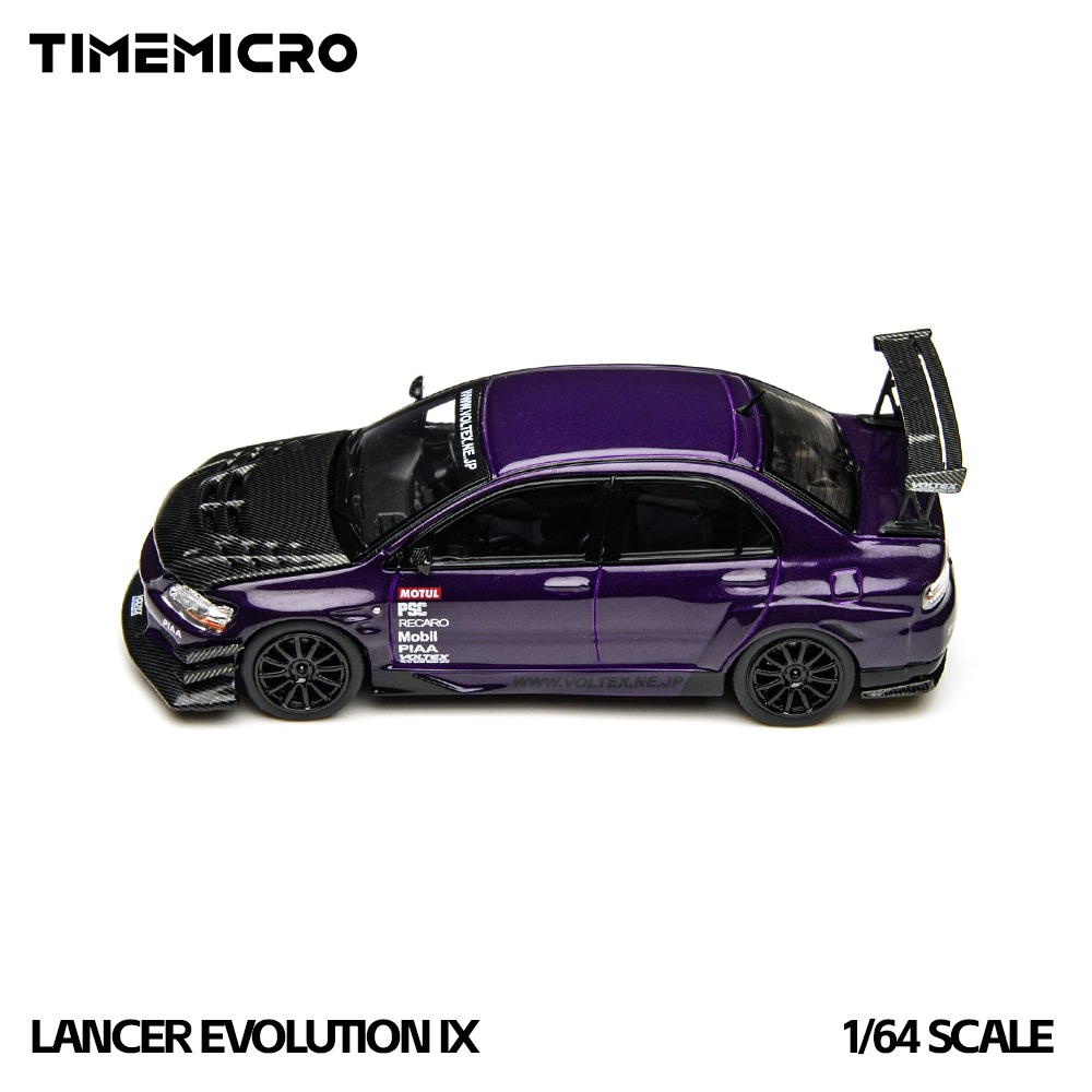 *PREORDEN* Time Micro 1:64 Lancer EVO 9 LANCER EVOLUTION IX Metal Purple - Imagen 5
