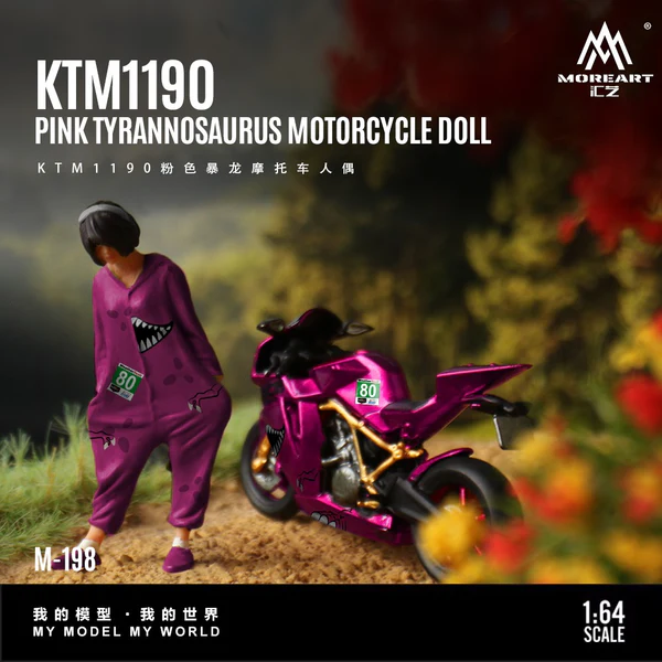 Moreart 1:64 KTM1190 Pink Tyrannosaurus Roxy - Imagen 3