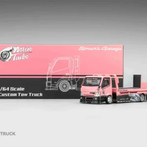 Microturbo 1:64 SIMON'S GARAGE CUSTOM TOW TRUCK Rosado