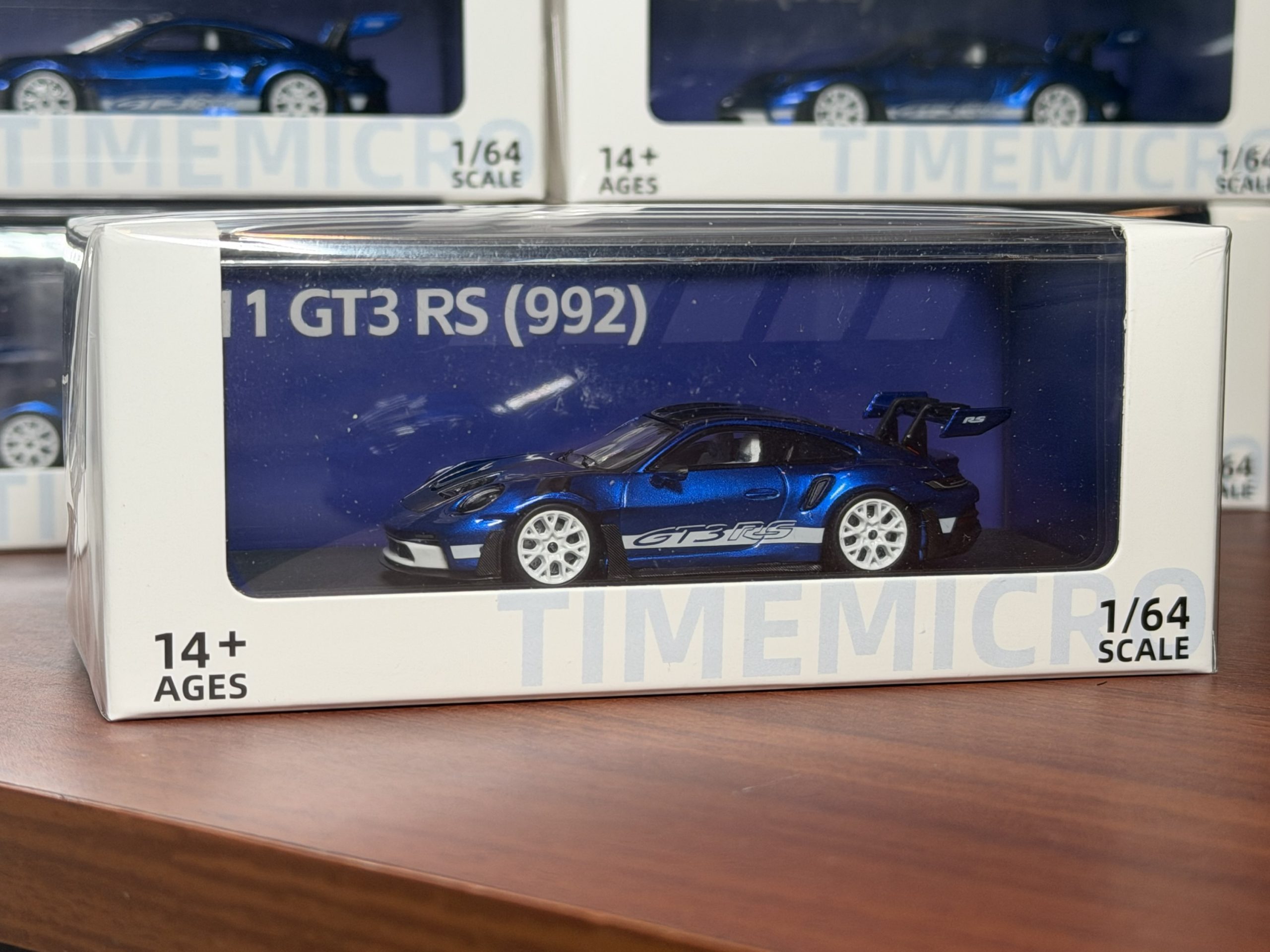 TimeMicro Porsche 911 GT3 RS Azul Cromado - Imagen 2