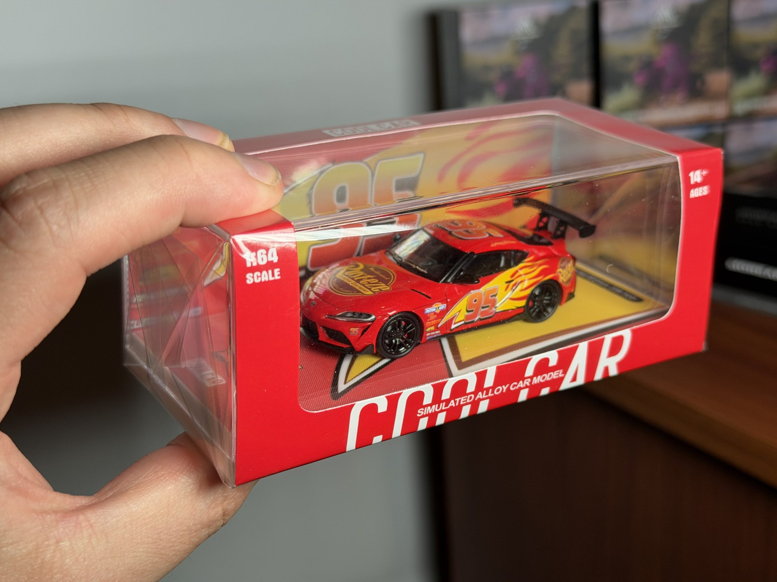 Cool Car 1:64 Lightning McQueen Toyota Supra A90