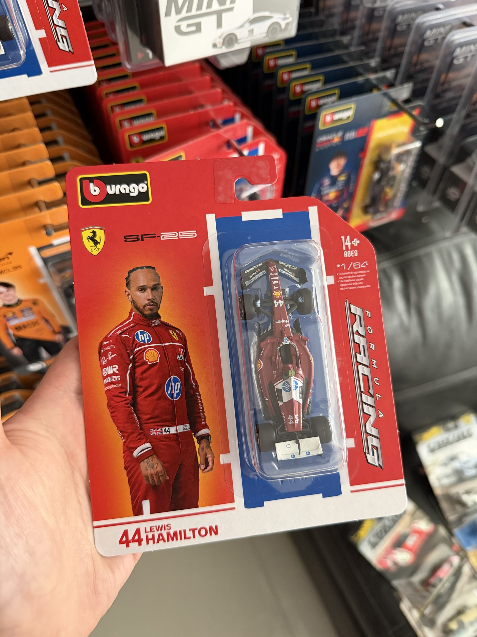 Bburago 1:64 F1 2025 Ferrari SF-25 #44 Lewis Hamilton – Racing Formula