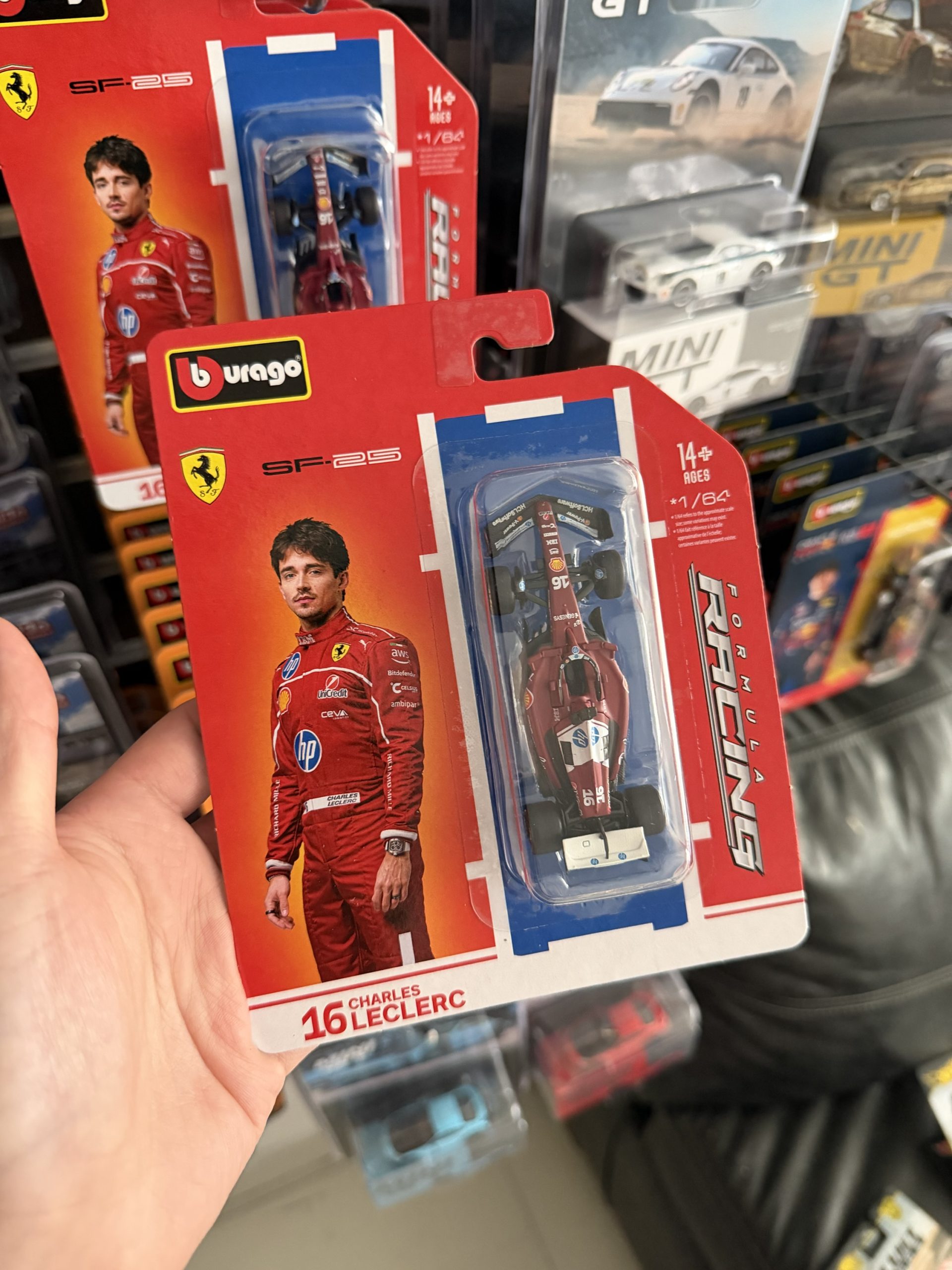 Bburago 1:64 F1 2025 Ferrari SF-25 #16 Charles Leclerc – Racing Formular