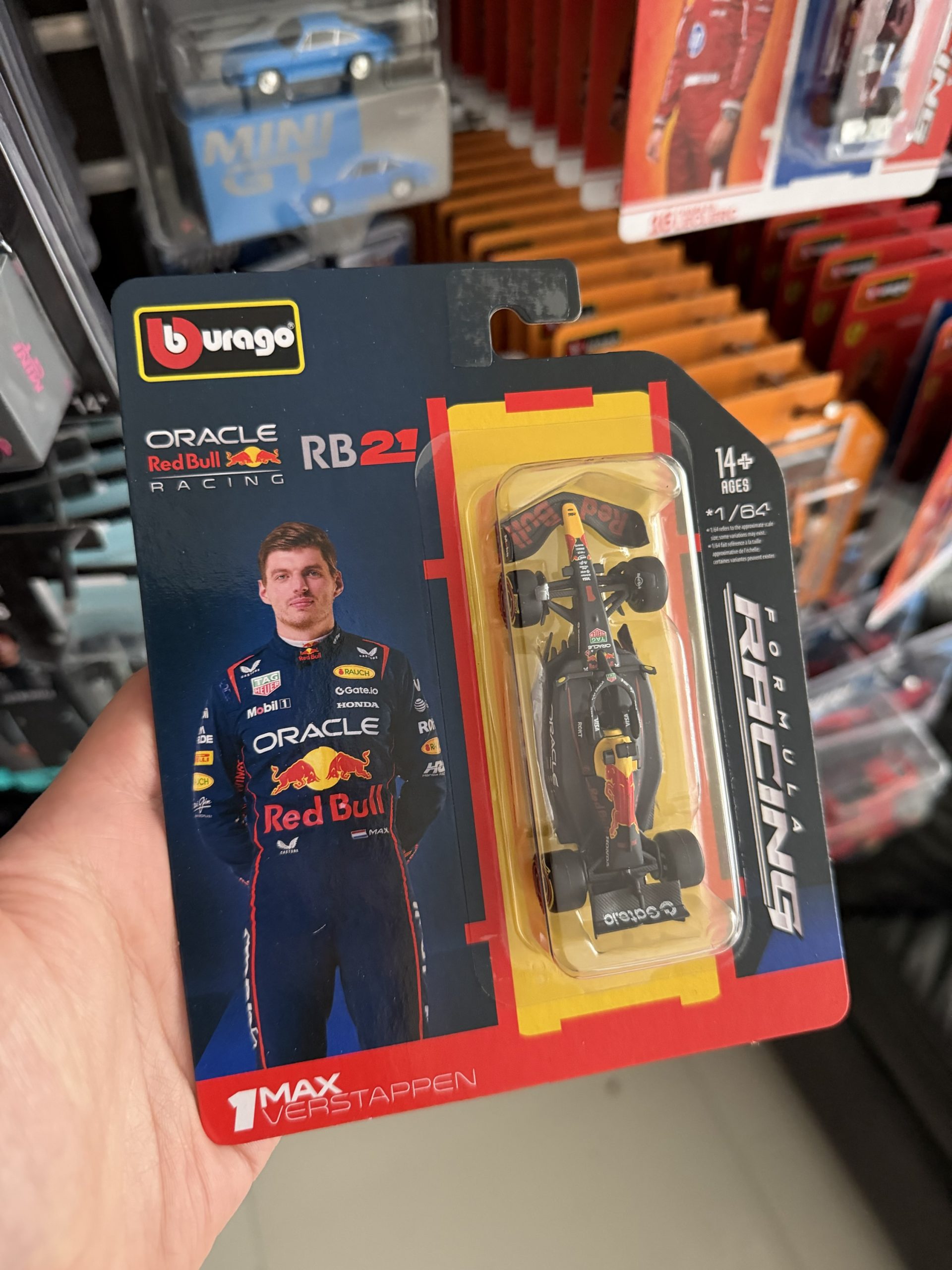 Bburago 1:64 F1 2025 Oracle Red Bull Racing RB21 #1 Max Verstappen