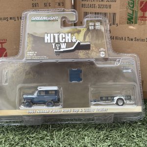 Greenlight 1:64  1961 Nissan Patrol Hard Top with Utility Trailer