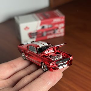 *CHASE* Pop Race 1:64 Ford Mustang Shelby GT500 Rojo Cromado