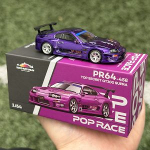 POPRACE 1/64 TOP SECRET GT300 SUPRA PURPLE CHROME TASHK 2025 Exclusive Model