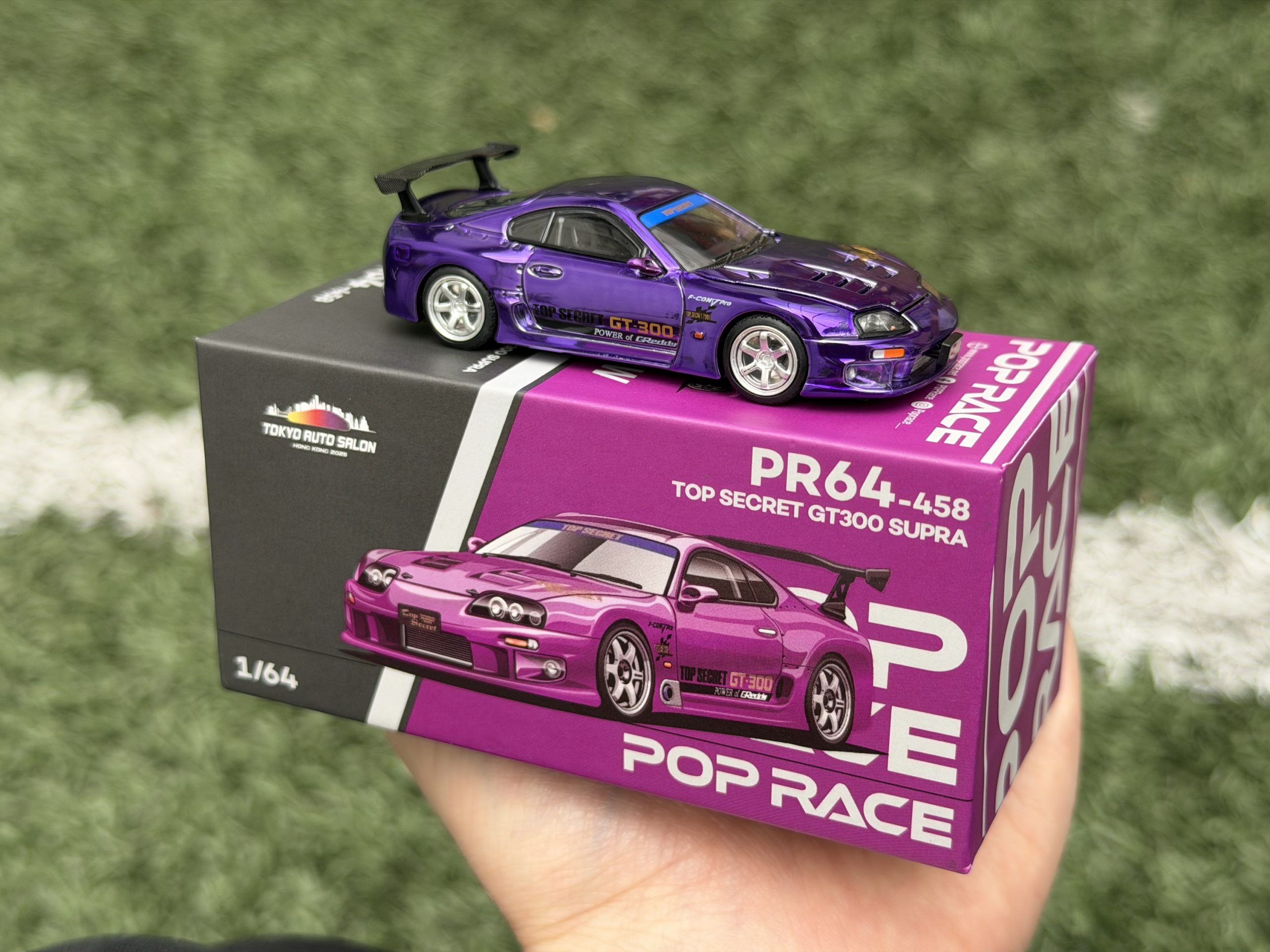 その他 pop2027 POPRACE 1/64 TOP SECRET GT300 SUPRA PURPLE CHROME TASHK 2025