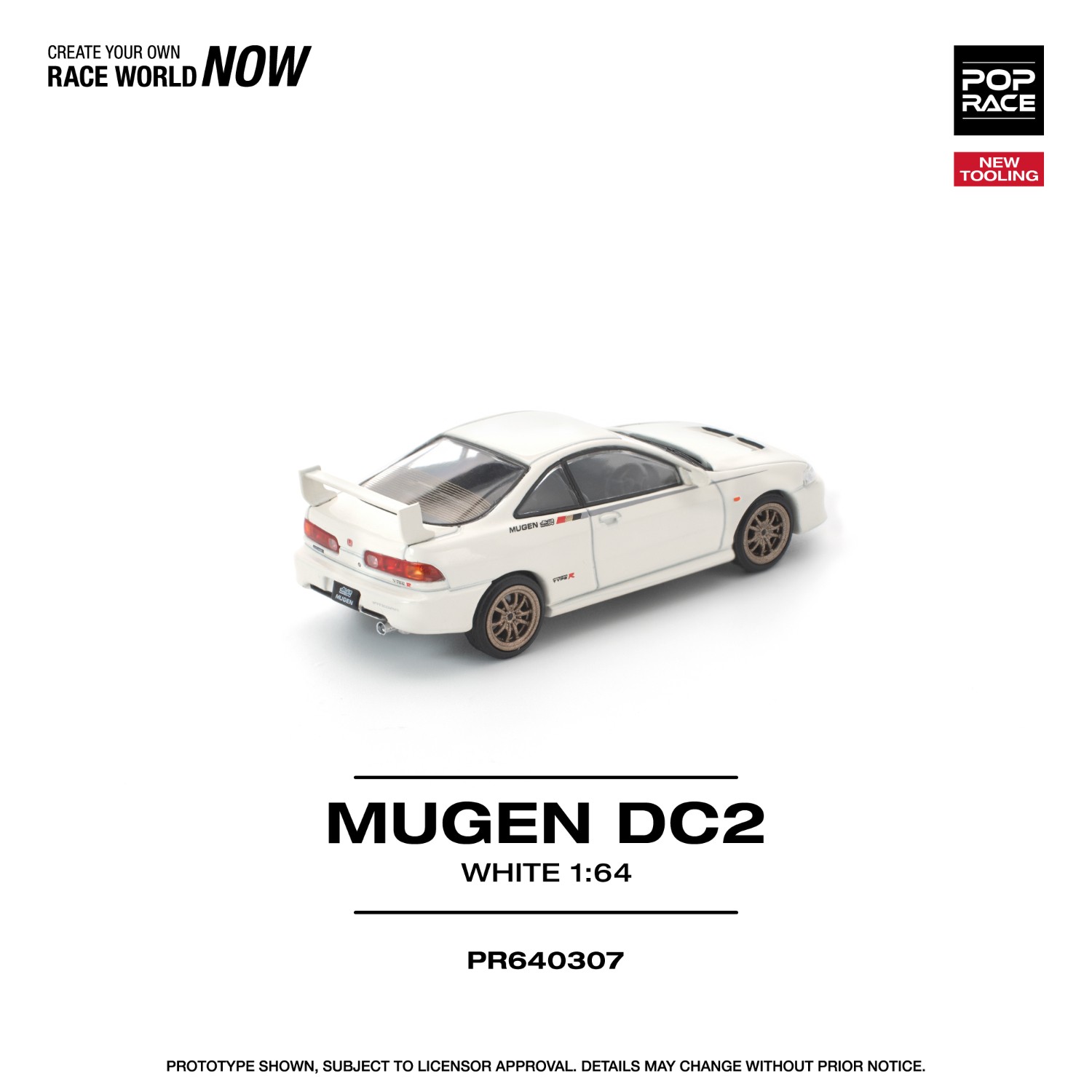 *PREORDEN* Pop Race 1:64 Mugen DC2 Blanco - Imagen 4