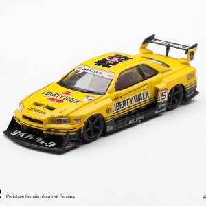Mini GT 1:64 Nissan LB-ER34 Super Silhouette SKYLINE Sport Yellow