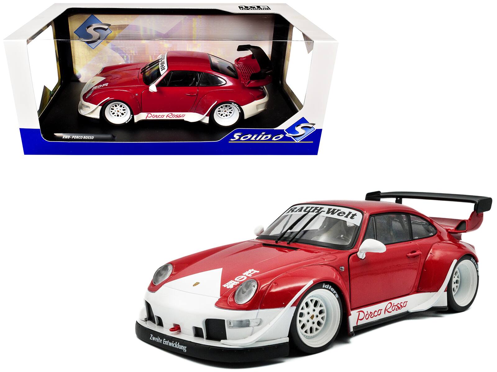 Solido 1:18 Porsche RWB Bodykit PORCO ROSSO – 2020