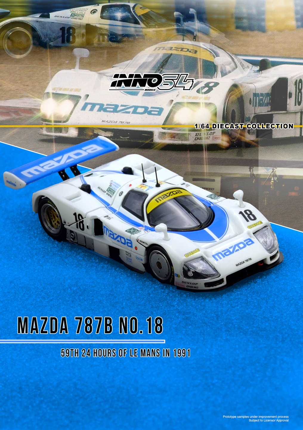 *PREORDEN* INNO64 MAZDA 787B No.18 59th 24 Hours Le Mans 1991