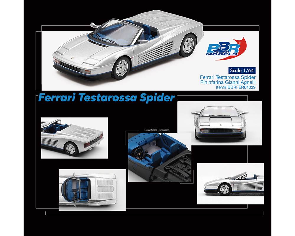*PREORDEN* BBR Models 1:64 Ferrari Testarossa Spider Pininfarina Gianni Agnelli - Imagen 2