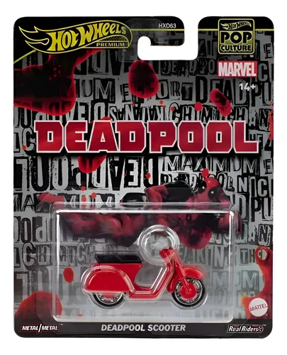 Hot Wheels Premium Pop Culture Marvel Deadpool Scooter