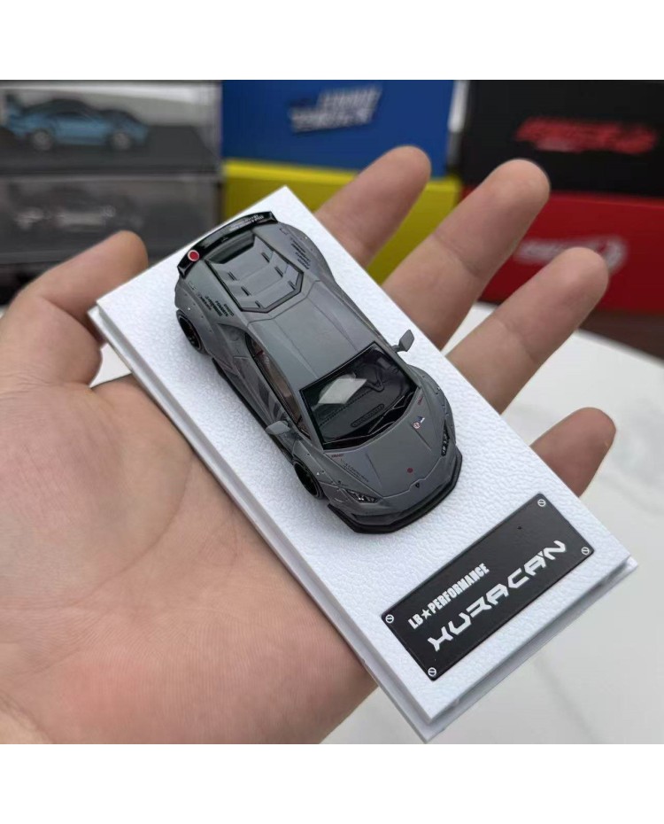 MJ 1:64 Lamborghini Hurcán Zero Fighter Gris LBWK - Imagen 2