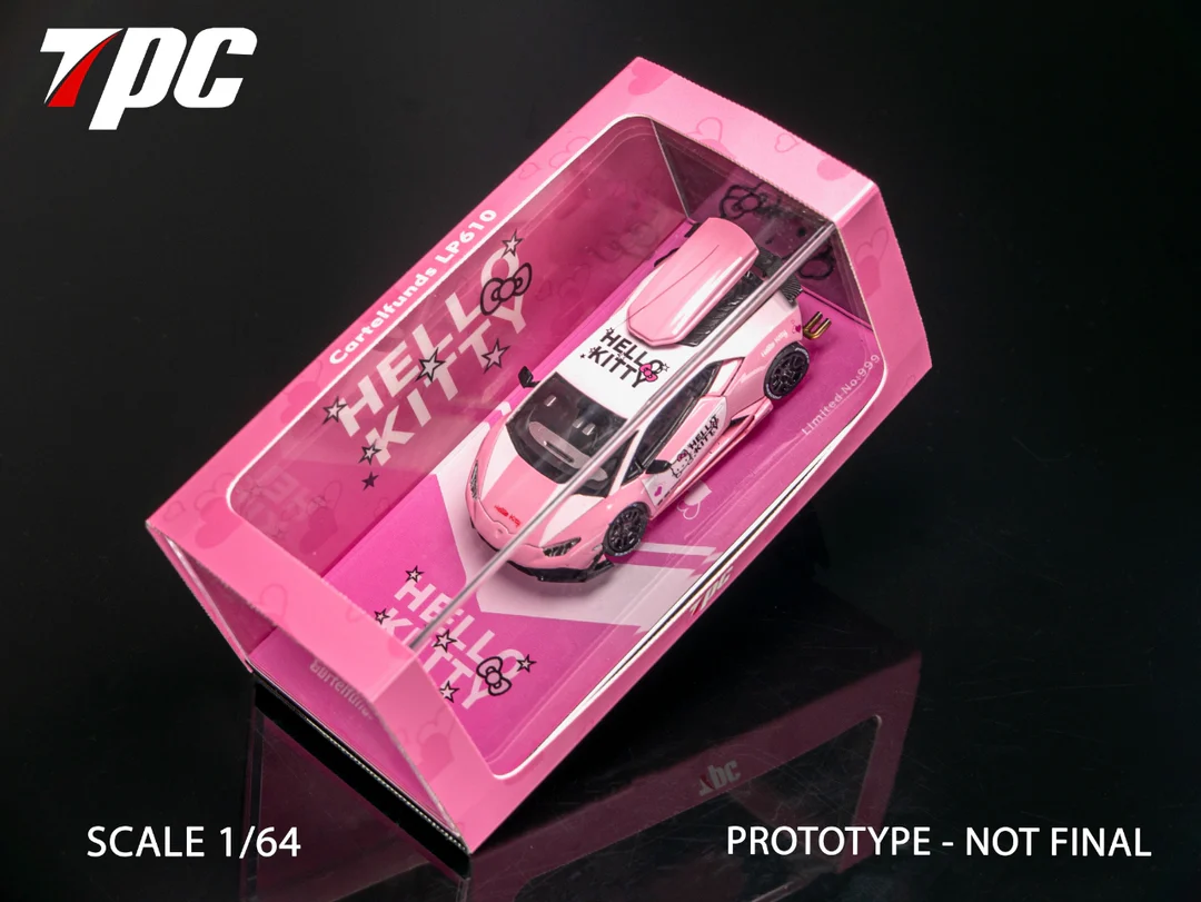 TPC 1:64 Lamborghini LP610 Hello Kitty Modified - Imagen 9
