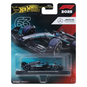 Hot Wheels Premium 1:64 Mercedes-AMG PETRONAS Formula One Team Car - George Russell