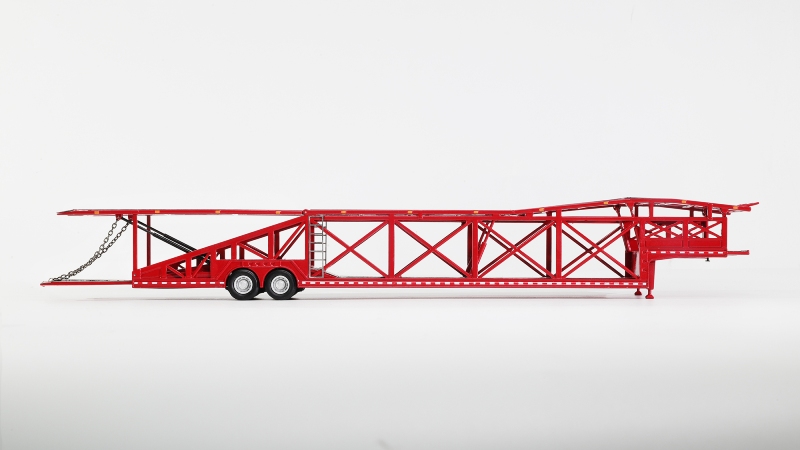 GCD 1:64 Car Carrier Trailer (Niñera) – Rojo (para 10 carros 1/64) - Imagen 3