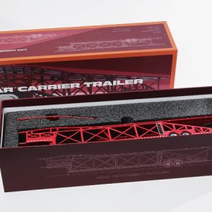 GCD 1:64 Car Carrier Trailer (Niñera) – Rojo (para 10 carros 1/64)