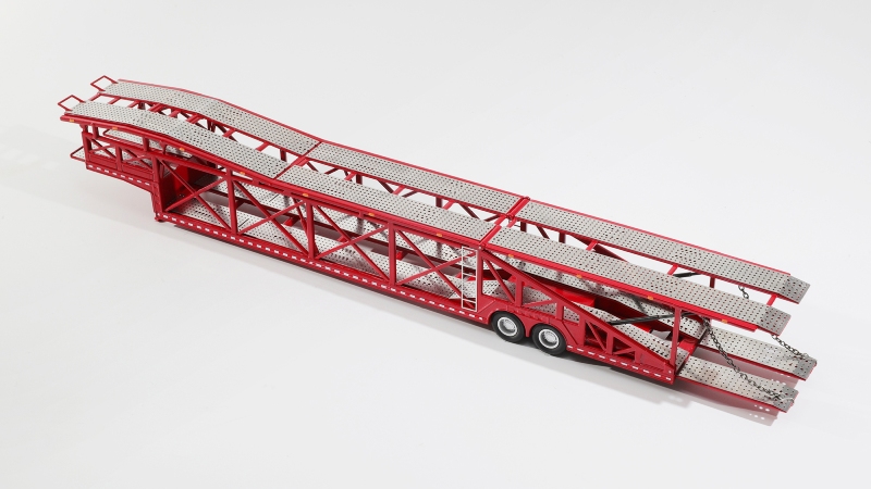 GCD 1:64 Car Carrier Trailer (Niñera) – Rojo (para 10 carros 1/64) - Imagen 4