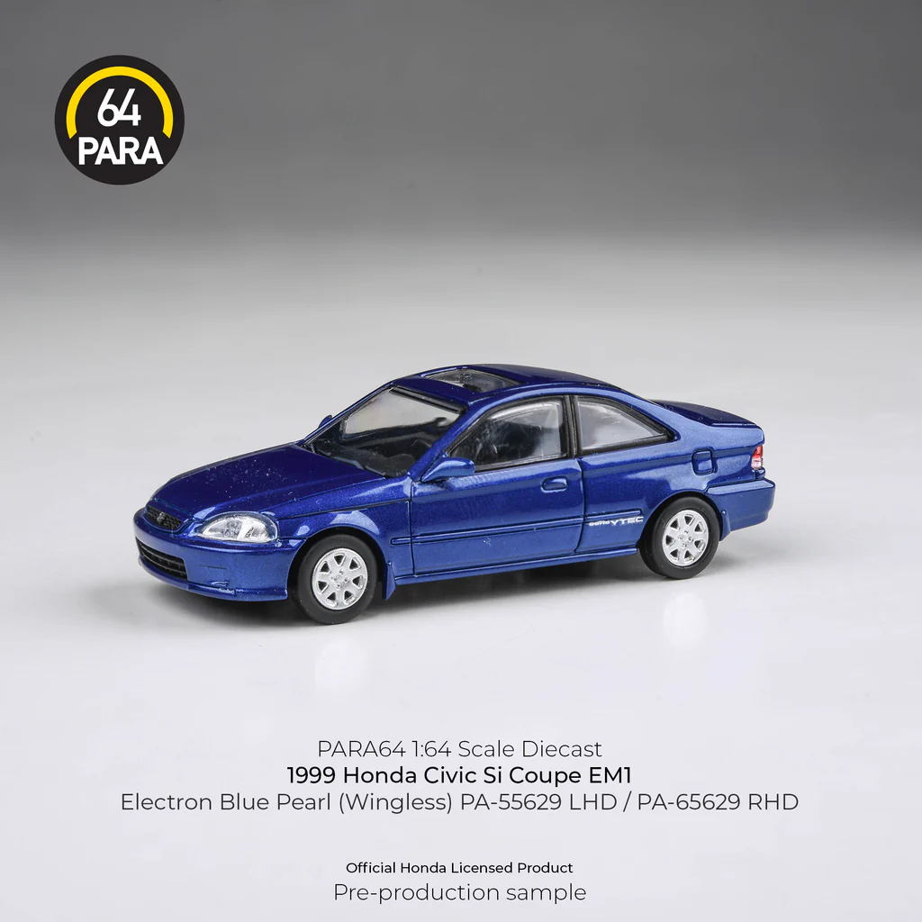 PARA64 1/64 1999 Honda Civic EM1 Electron Blue Pearl LHD - Imagen 5