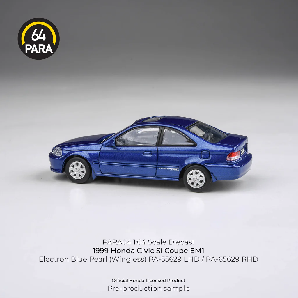 PARA64 1/64 1999 Honda Civic EM1 Electron Blue Pearl LHD - Imagen 6