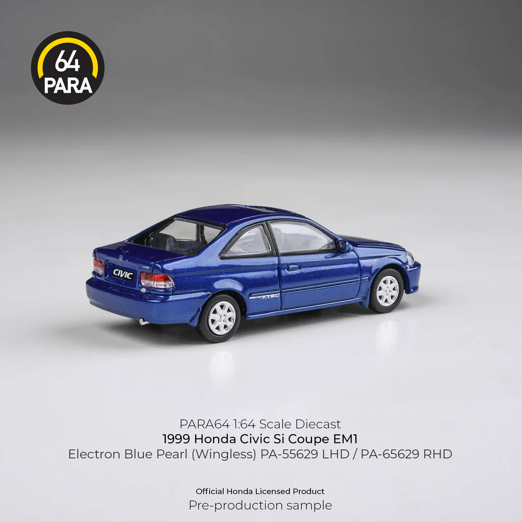 PARA64 1/64 1999 Honda Civic EM1 Electron Blue Pearl LHD - Imagen 7