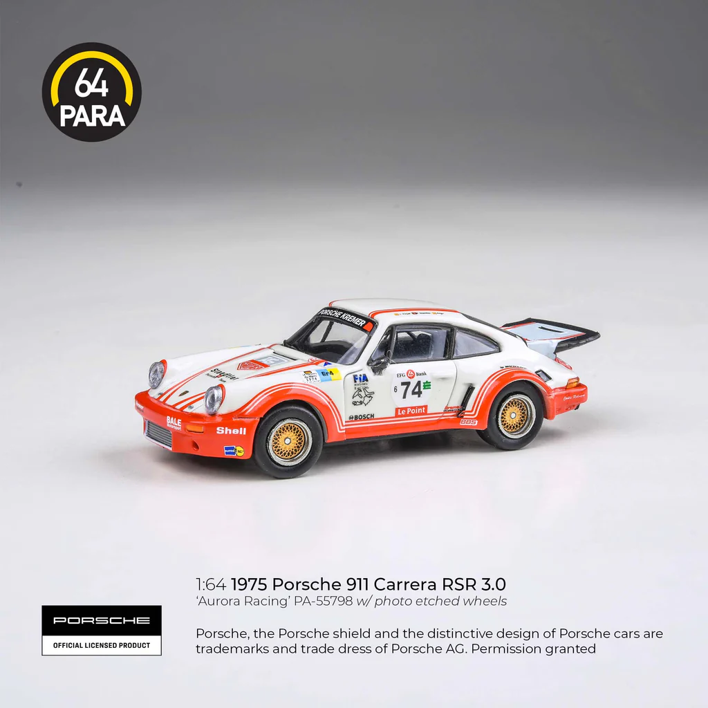 PARA64 1/64 1974 Porsche 911 Carerra RSR 3.0 Aurora Racing LHD - Imagen 5