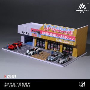 *PREORDEN* Moreart 1:64 Diorama Tienda de Accesorios Automotrices con luz led