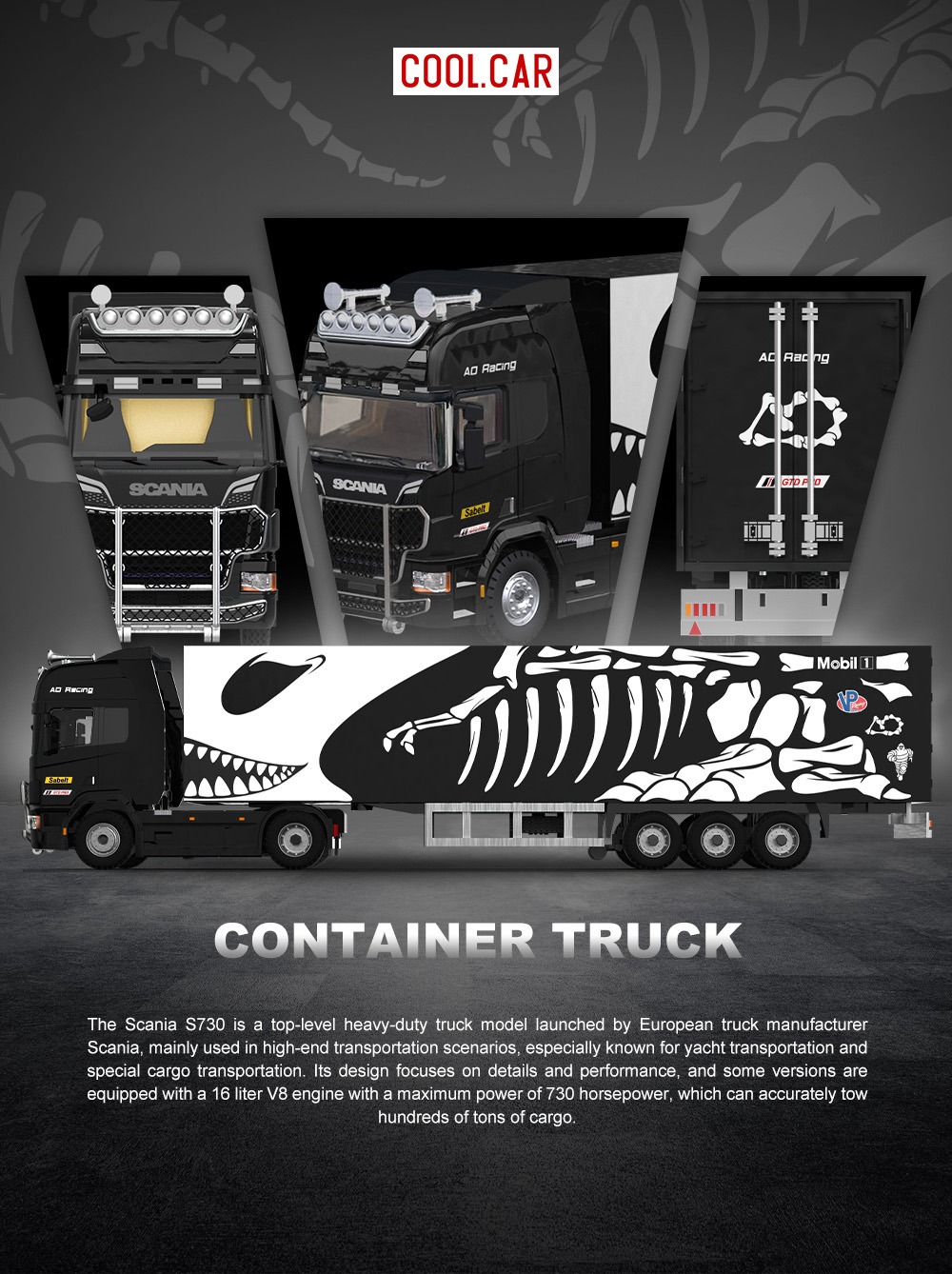*PREORDEN* Cool Car 1:64 Scania Skeleton Metálica