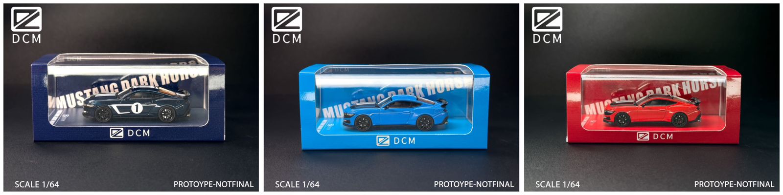 *PREORDEN* DCM 1:64 Ford Mustang Dark Horse