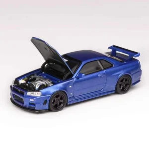 Motorhelix 1:64 Nissan Skyline Mk5 R34 Nismo Z-Tune Bayside Blue