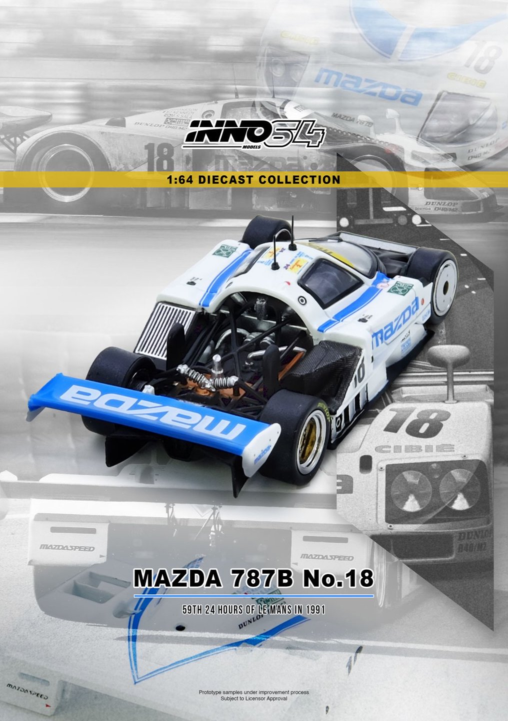 *PREORDEN* INNO64 MAZDA 787B No.18 59th 24 Hours Le Mans 1991 - Imagen 2