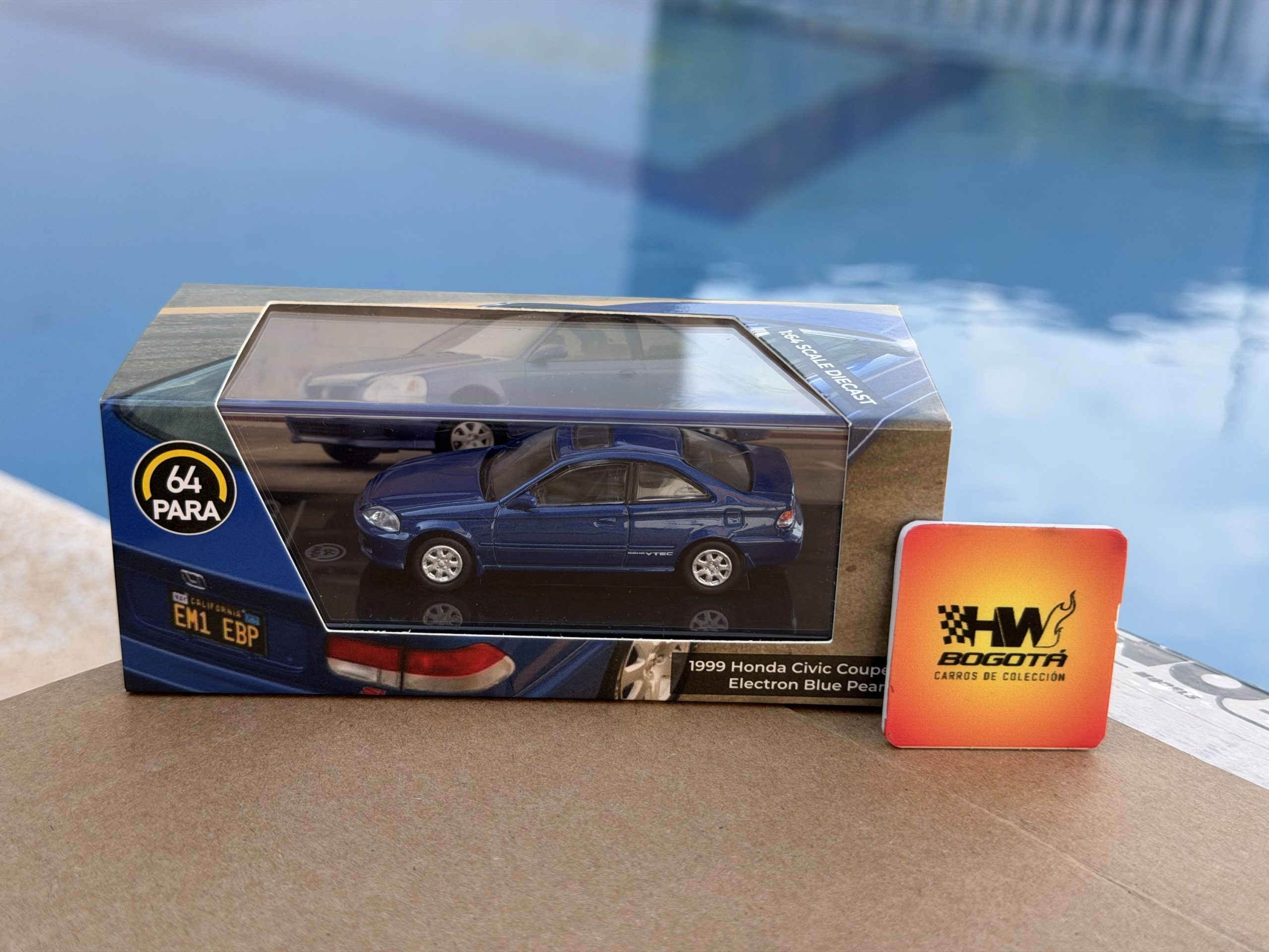 PARA64 1/64 1999 Honda Civic EM1 Electron Blue Pearl LHD