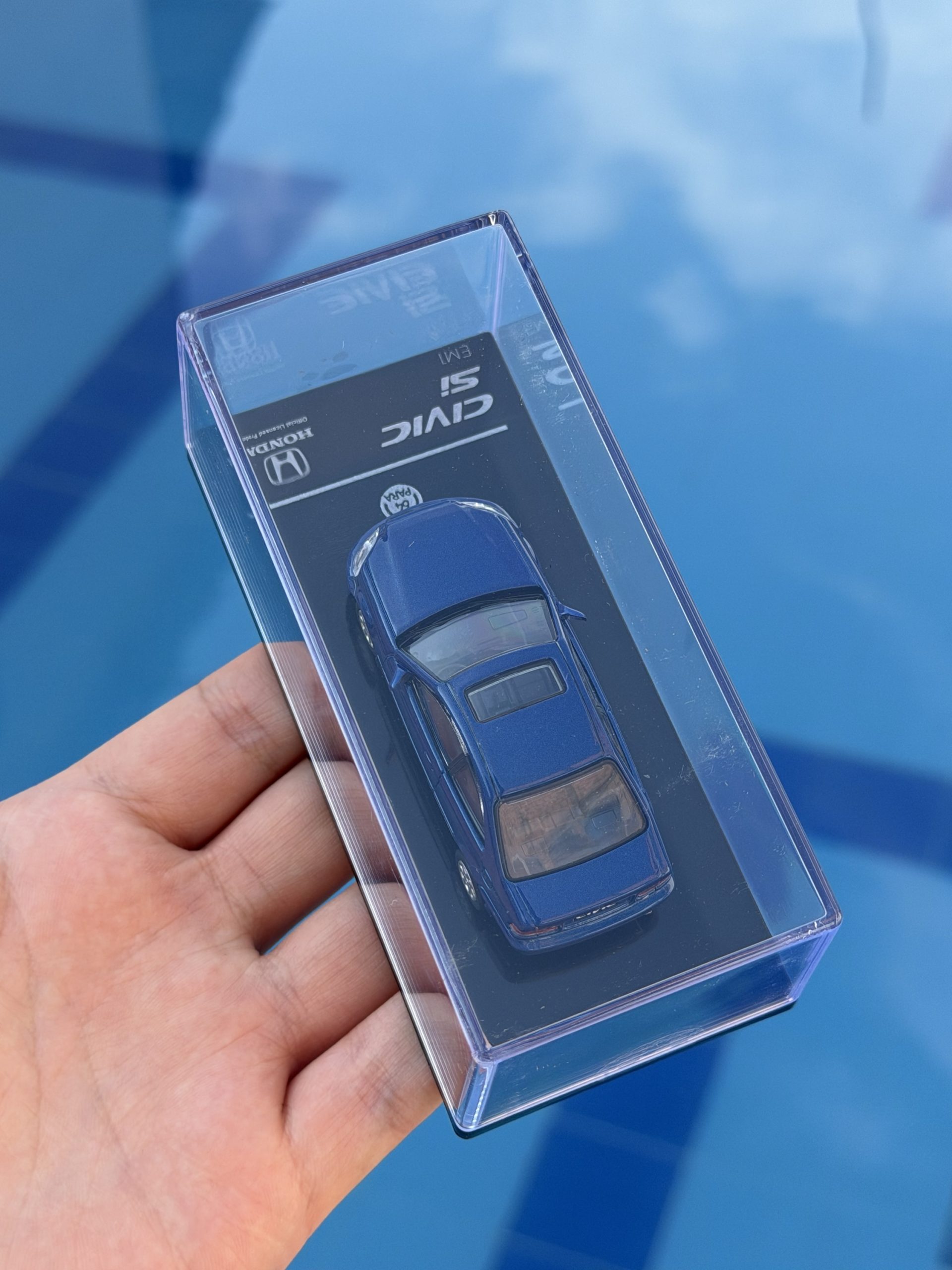 PARA64 1/64 1999 Honda Civic EM1 Electron Blue Pearl LHD - Imagen 3