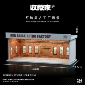 Shou Cang Jia Diorama 1:64 Fábrica Retro con luz led