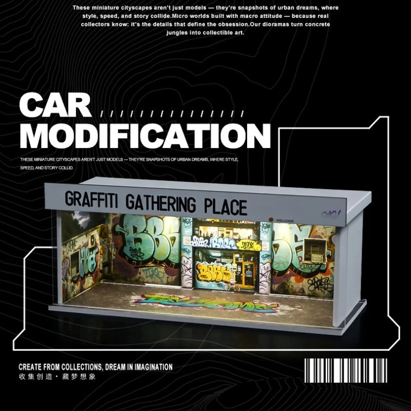 Shou Cang Jia Diorama 1:64 Grafitti con luz led - Imagen 3